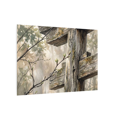 Torii Gate Spring Canvas Art | Japandi Neutral Design