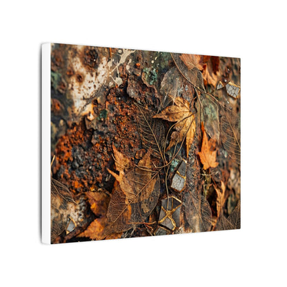 Rust Patina Canvas Art | Autumn Japandi Texture Art