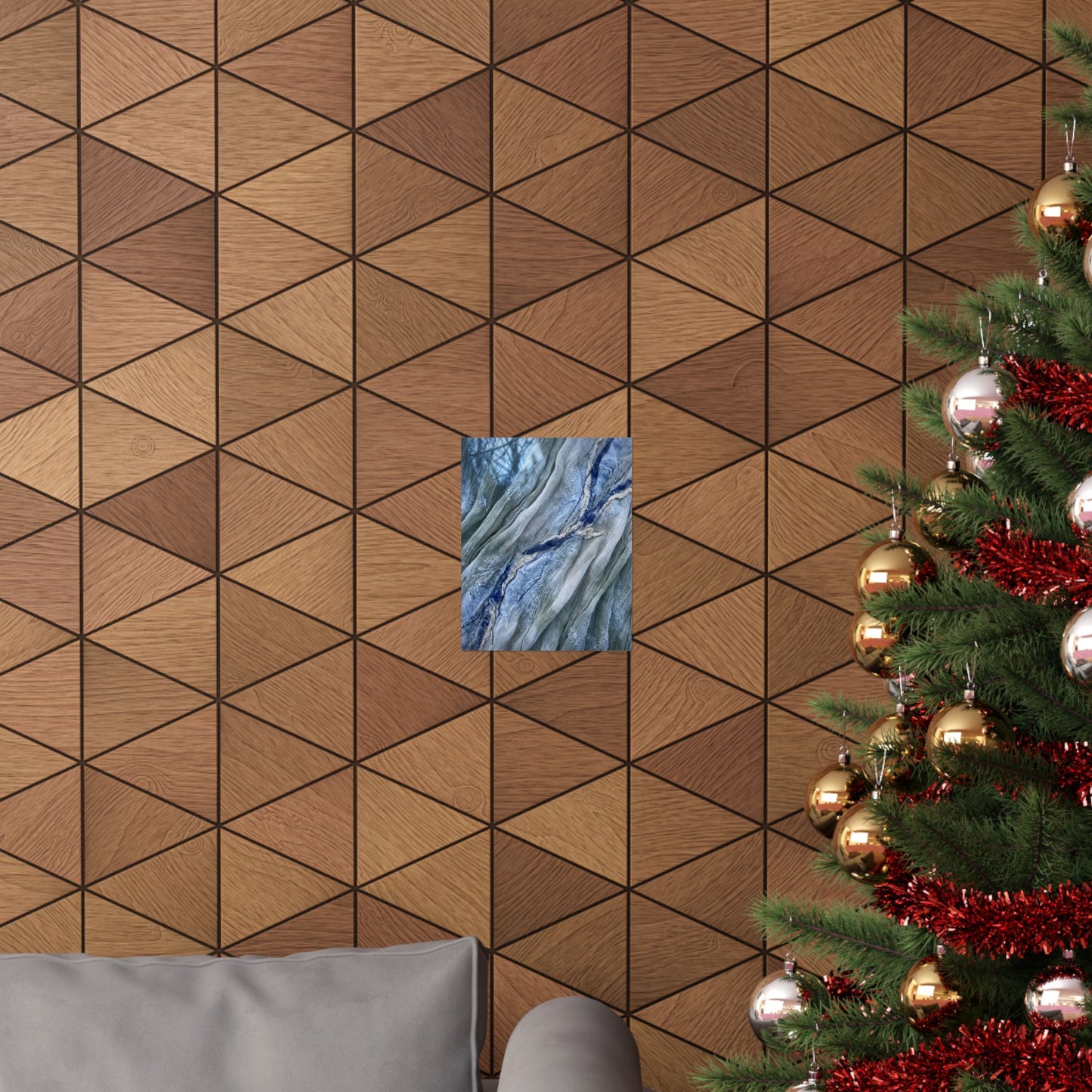 Warm Silk Drape Wall Art Print - Texture Japandi