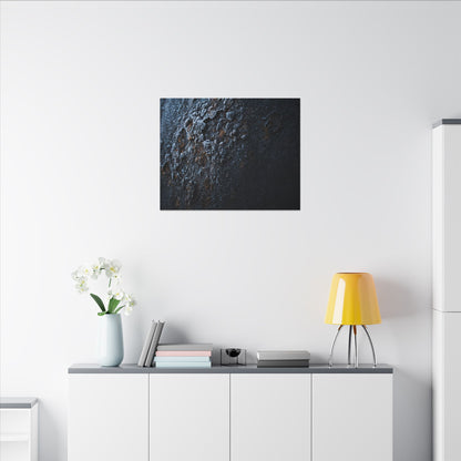 Rust Patina Canvas Art | Winter Dark Japandi Shadow Zen Art