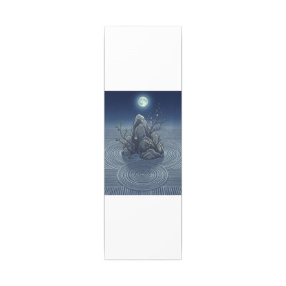 Spring Rock Garden Ukiyo E Inspired Canvas Art | Tranquil Decor