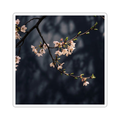 Ma Cherry Blossom Sticker - Dark Japandi Moody Minimal