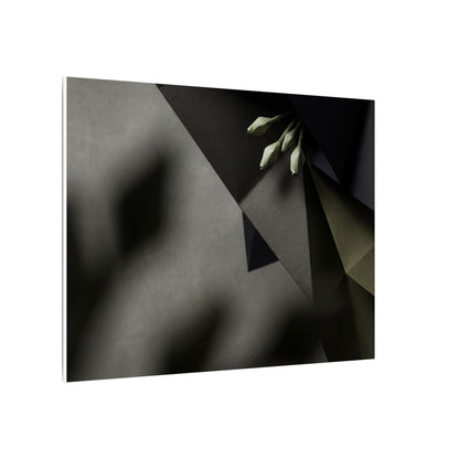 Paper Fold Moody Minimal Canvas Art | Luxurious Dark Japandi Art