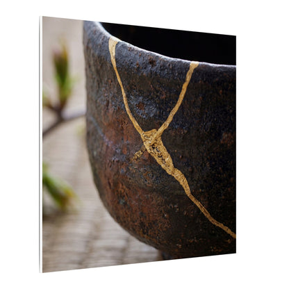 Dawn Tea Ceremony Canvas Art - Kintsugi Mono No Aware