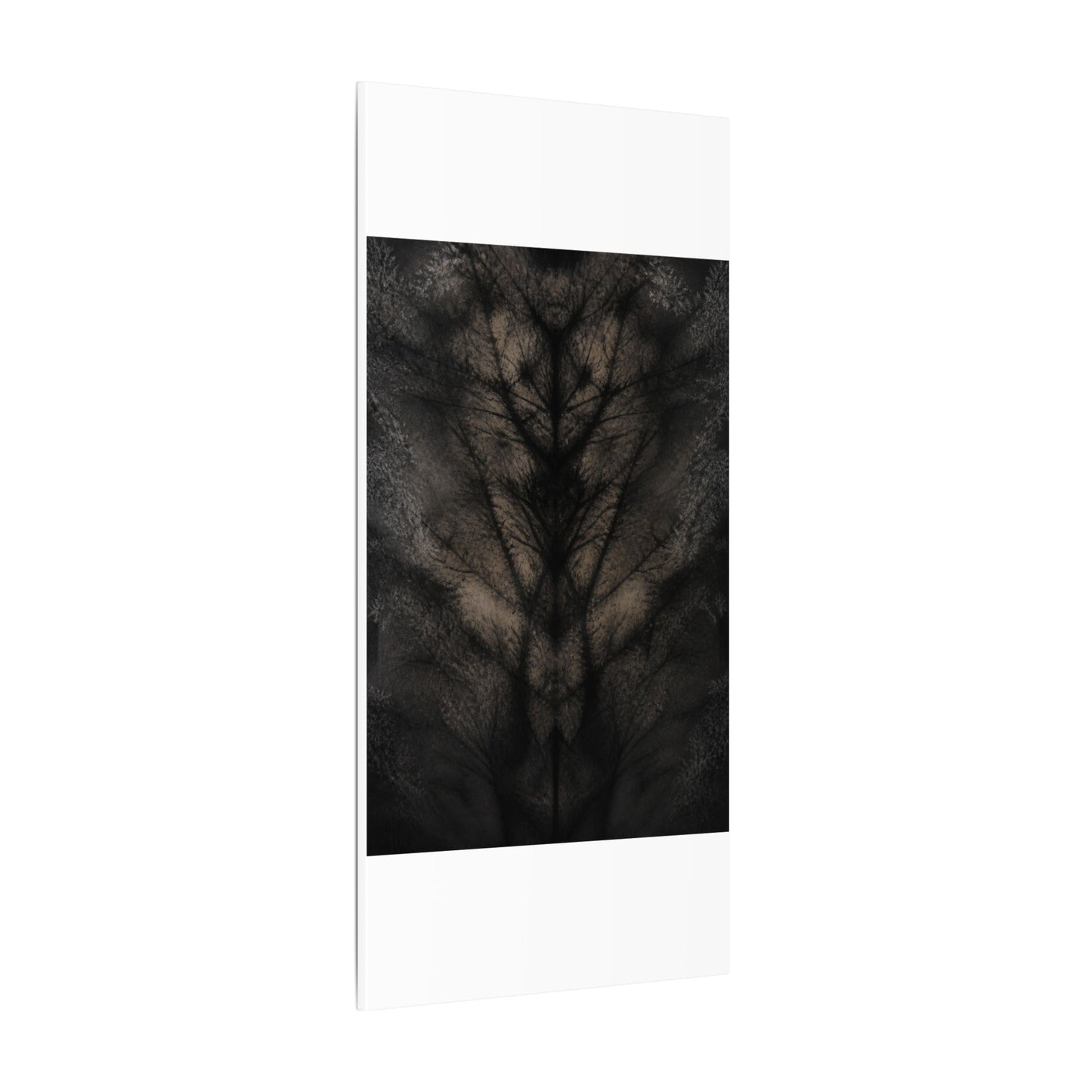 Seijaku Shadow Play Canvas Art - Dark Japandi Charcoal Ink