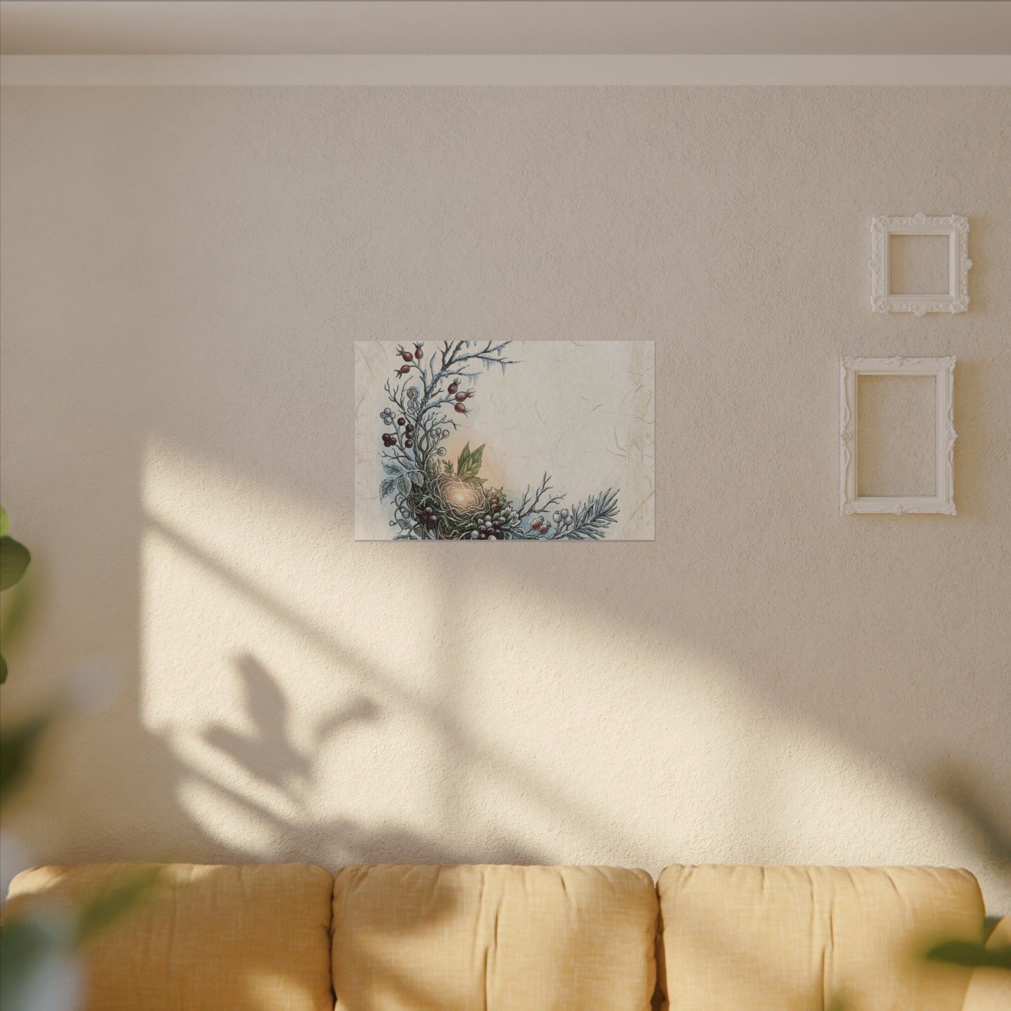 Winter Shoji Screen Forest Whimsy Canvas Art | Enchanting Decor