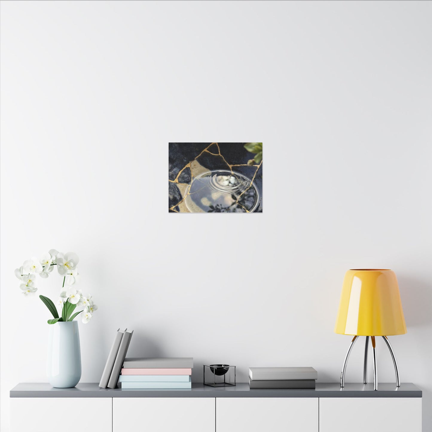 Water Ripple Spring Canvas Art | Kintsugi Beautiful Design
