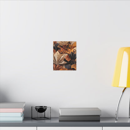 Paper Fold Texture Canvas Art | Elegant Japandi Art