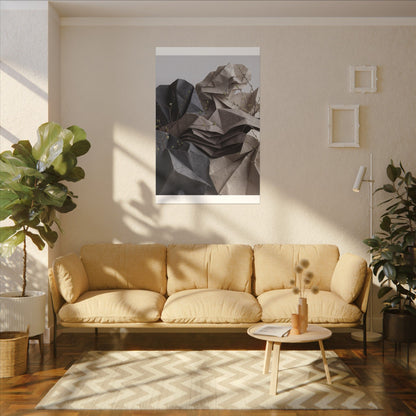 Neutral Paper Fold Canvas Art - Texture Japandi