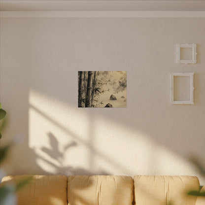 Peaceful Bamboo Grove Canvas Art - Karesansui Zen