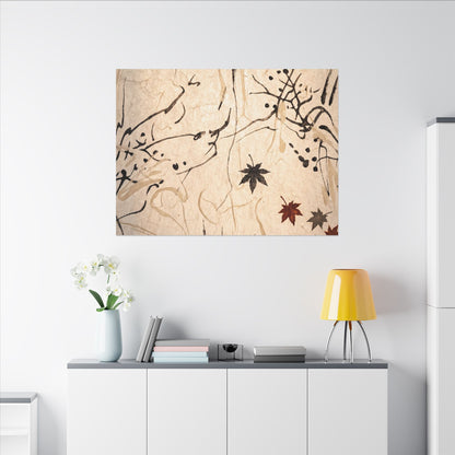 Golden Hour Shoji Screen Canvas Art - Japandi Fukinsei