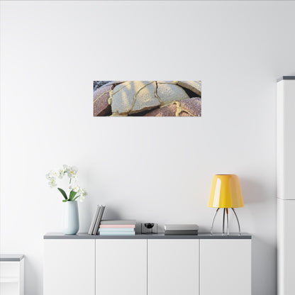 Broken Pottery Crackle Gold Canvas Art | Healing Kintsugi Art