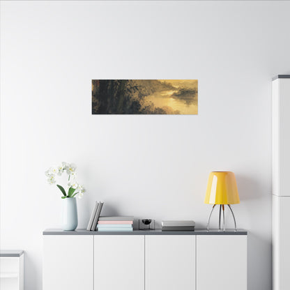 Tea Ceremony Sumi E Canvas Art | Contemplative Zen Art