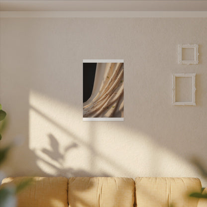 Golden Hour Silk Drape Canvas Art - Kintsugi Fukinsei