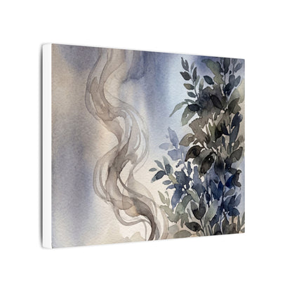 Incense Smoke Summer Canvas Art | Japandi Cozy Design