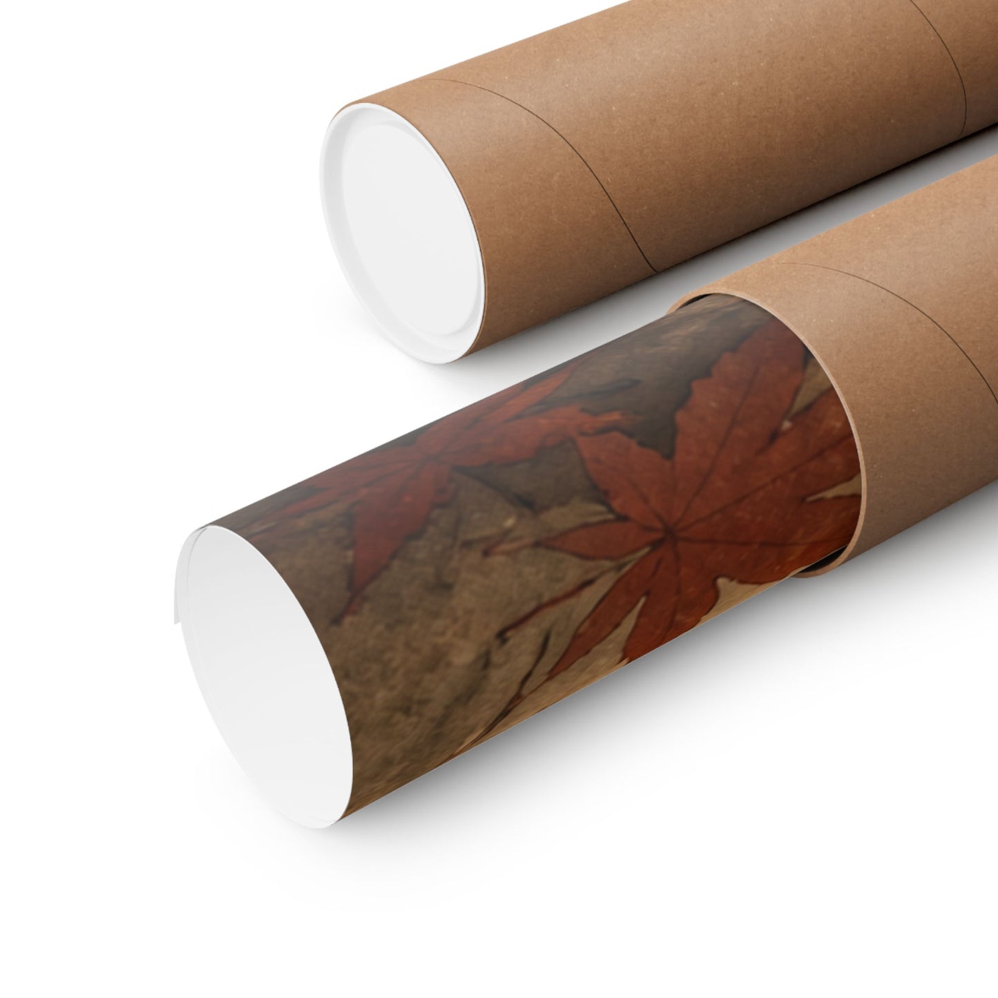 Shoji Screen Autumn Wall Art Print | Japandi Warm Design