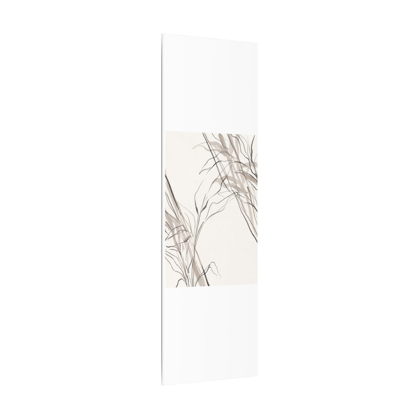 Neutral Shoji Screen Canvas Art - Minimal Line Japandi
