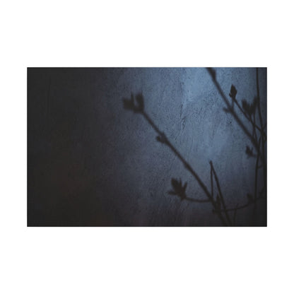 Shadow Play Canvas Art | Spring Dark Japandi Moody Minimal Art