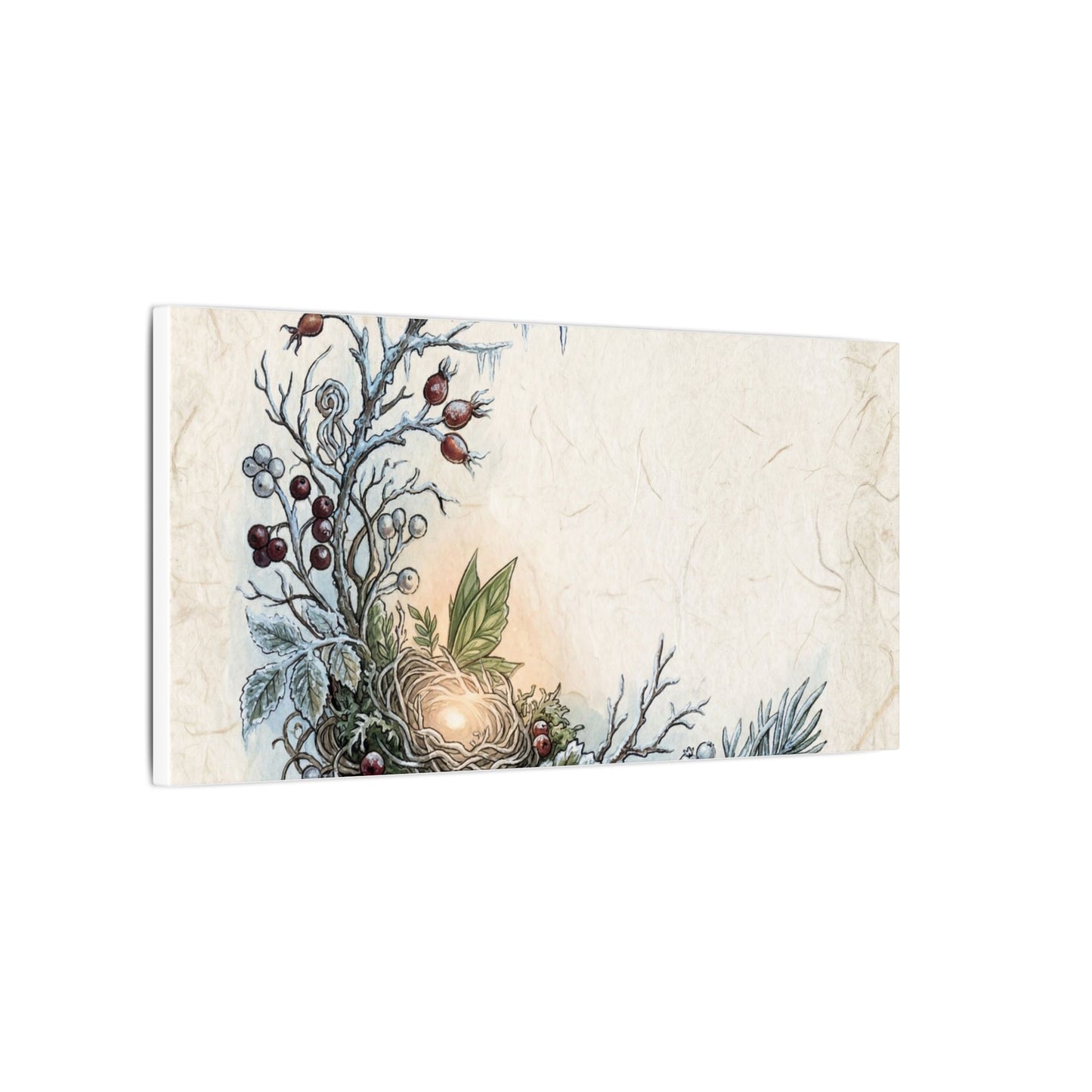 Winter Shoji Screen Forest Whimsy Canvas Art | Enchanting Decor