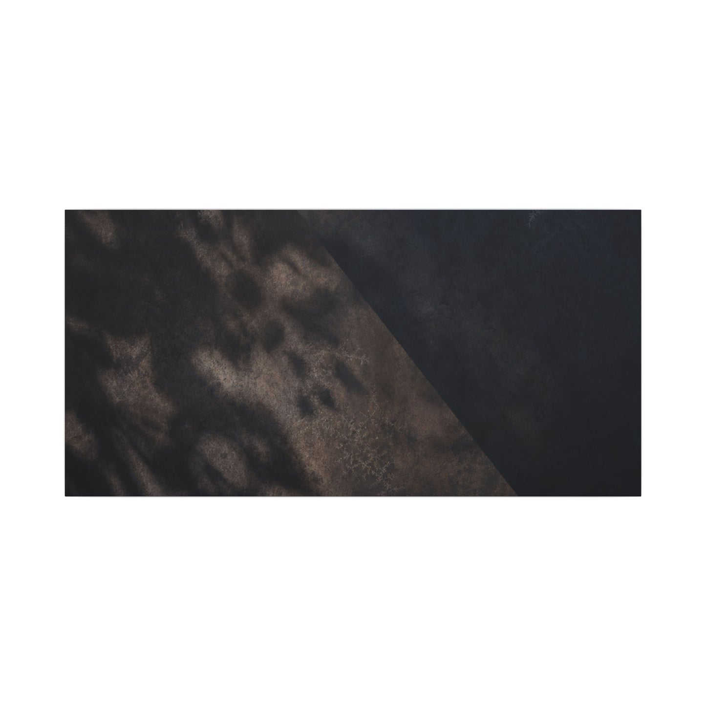 Shadow Play Winter Canvas Art | Dark Japandi Moody Design