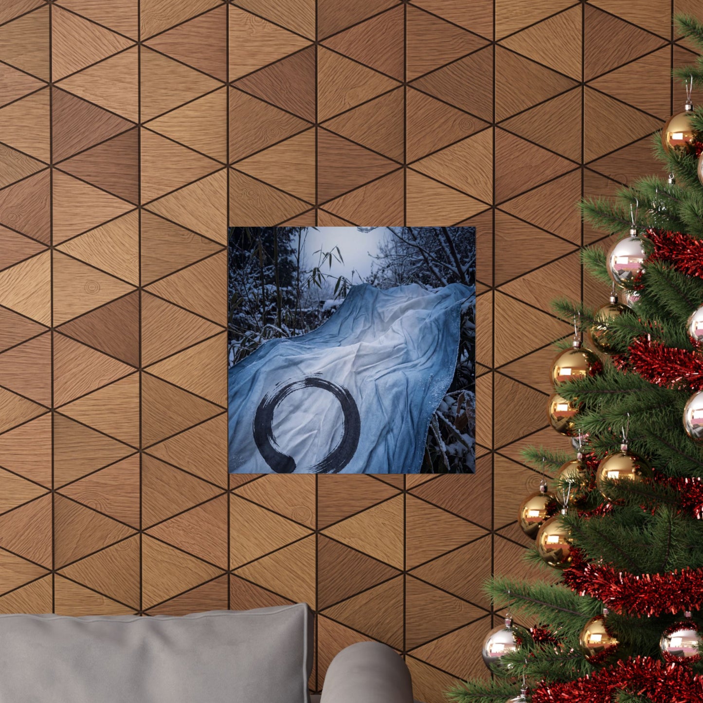Silk Drape Winter Wall Art Print | Zen Serene Design