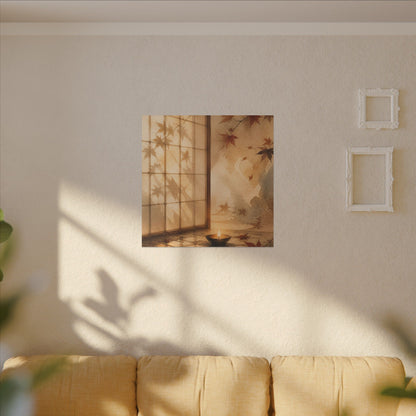 Candlelight Shoji Screen Canvas Art - Japandi Ma