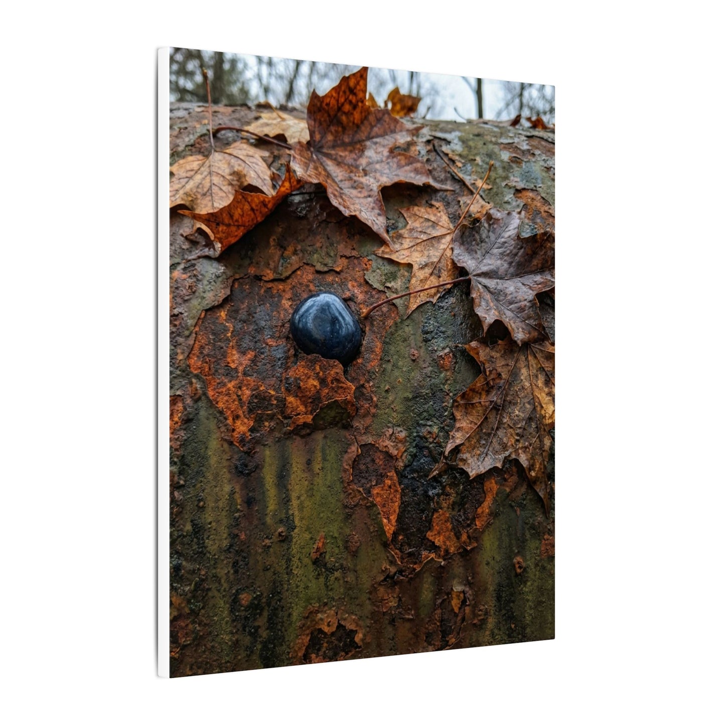 Datsuzoku Rust Patina Canvas Art - Dark Japandi Moody Minimal