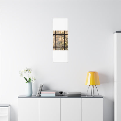 Golden Hour Shoji Screen Canvas Art - Japandi Mono No Aware