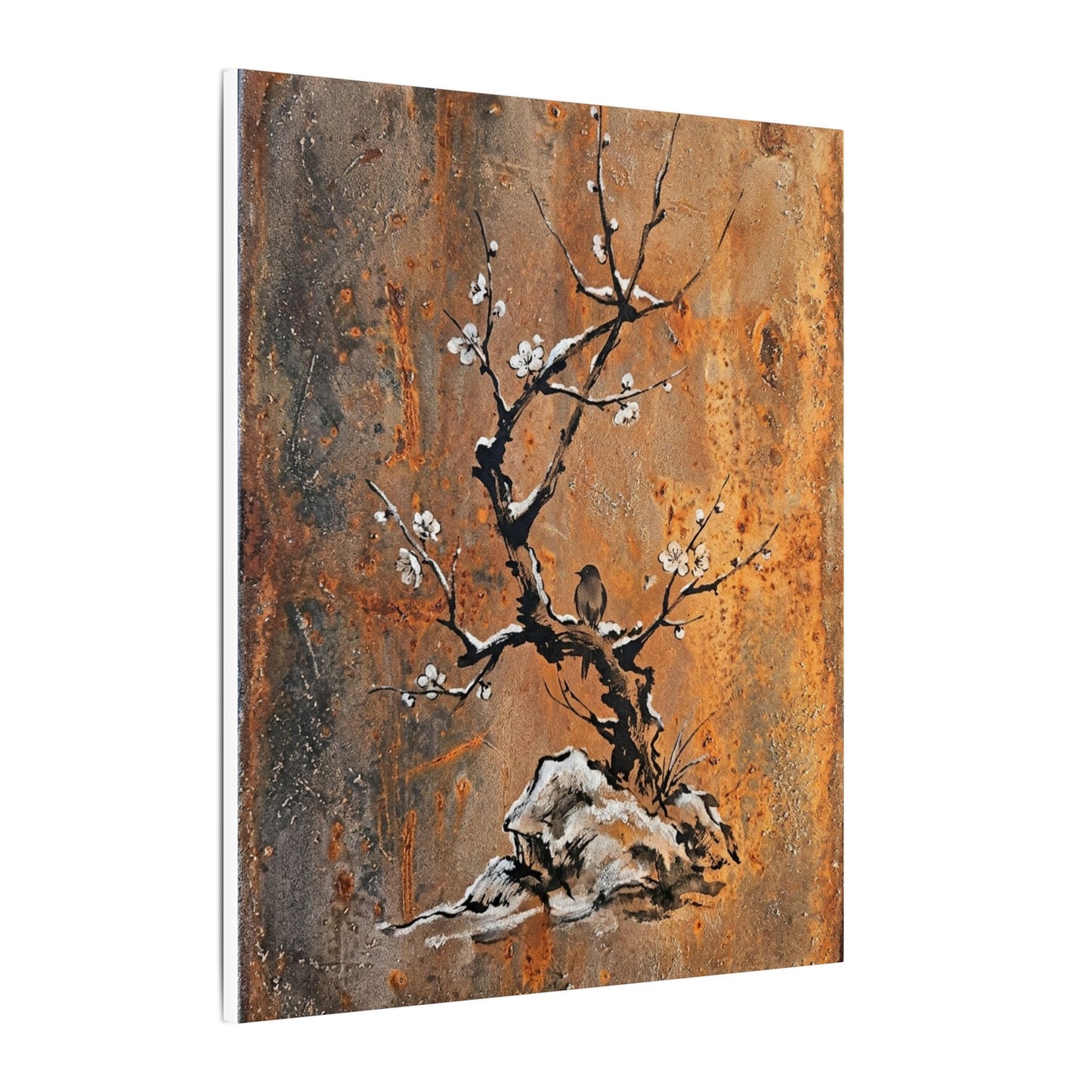 Datsuzoku Rust Patina Canvas Art - Zen Sumi E