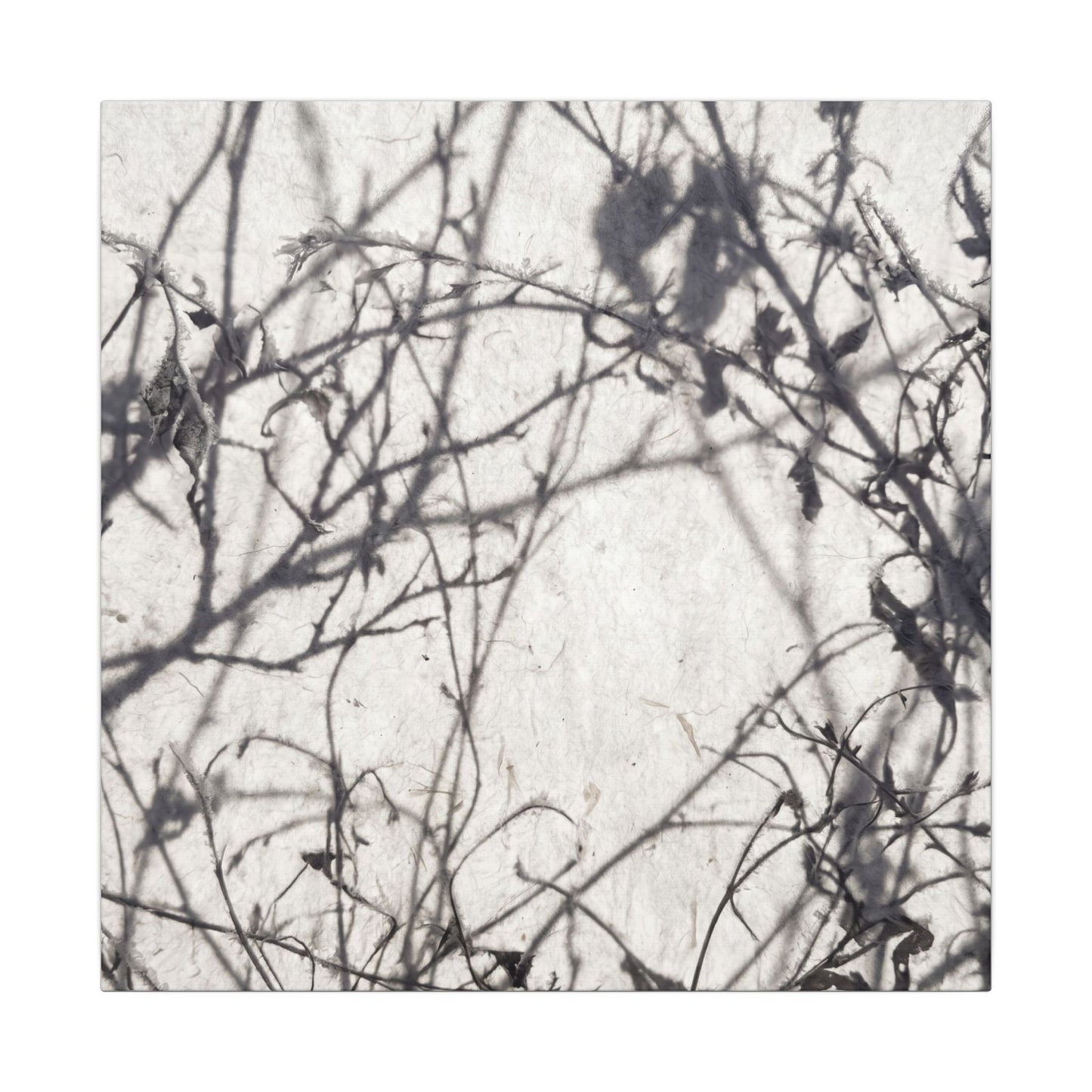 Winter Shadow Play Japanese Pattern Canvas Art | Elegant Decor