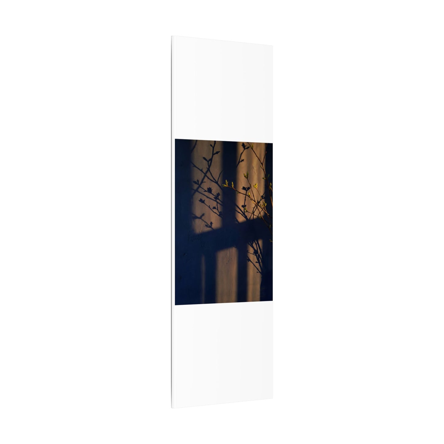 Shadow Play Canvas Art | Spring Dark Japandi Shadow Zen Art