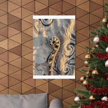 Fern Unfurling Winter Wall Art Print | Japandi Warm Design