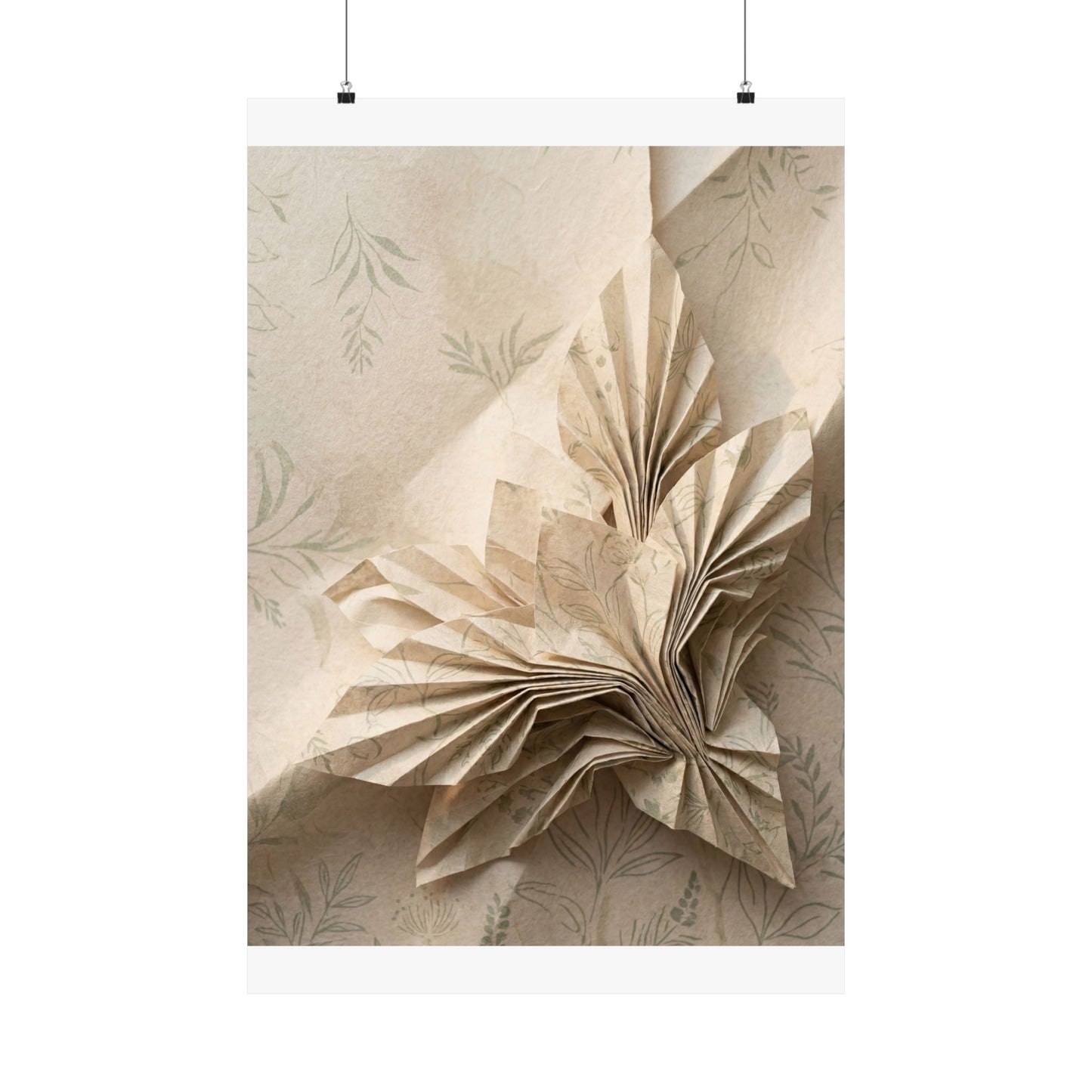 Dawn Paper Fold Wall Art Print - Japandi Fukinsei Art Print