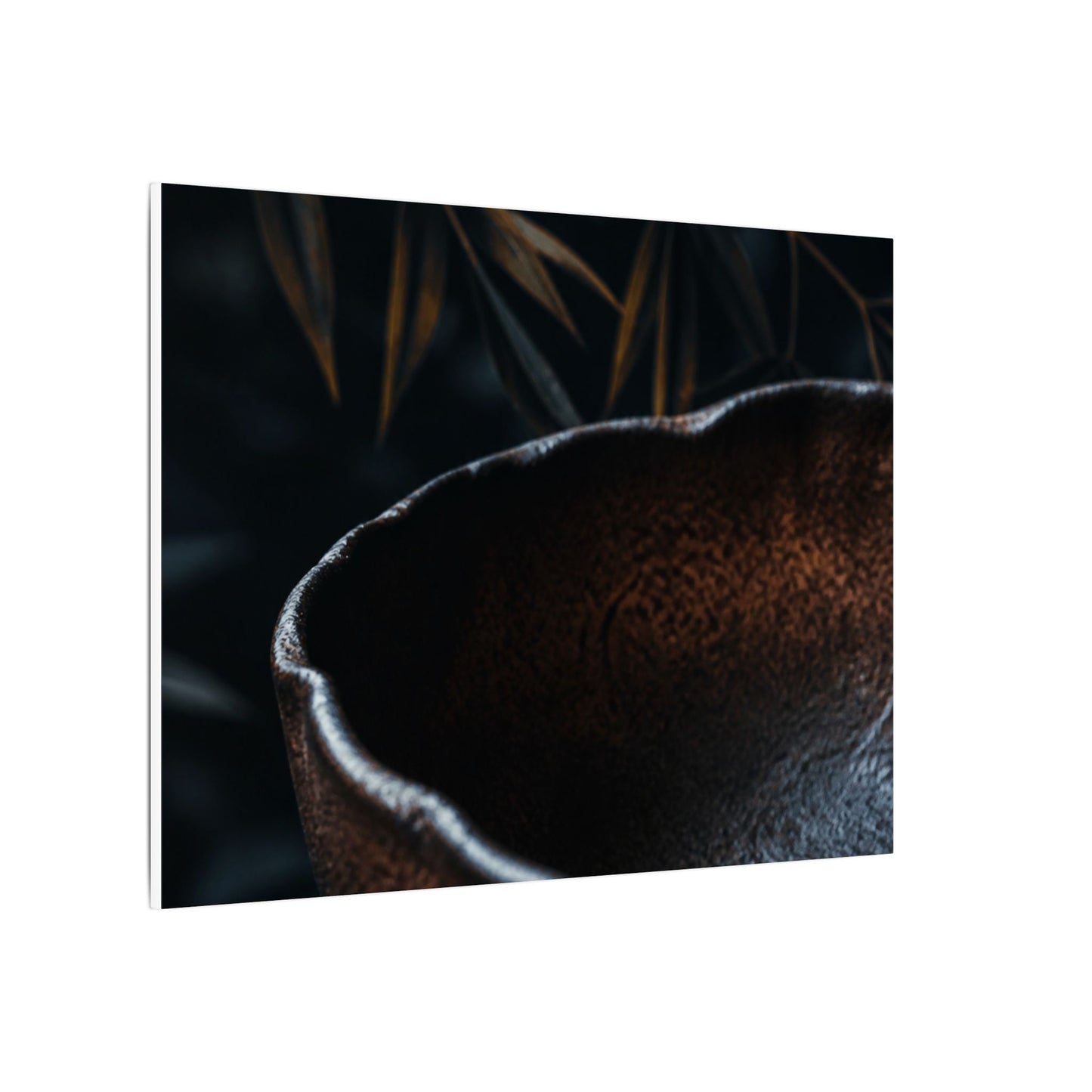 Luxurious Ceramic Bowl Canvas Art - Shadow Zen Dark Japandi