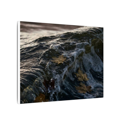 Dark Japandi Ocean Wave in Dawn | Moody Minimal Canvas Art