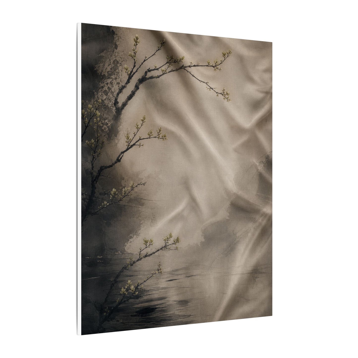 Silk Drape Canvas Art | Spring Japandi Japanese Pattern Art