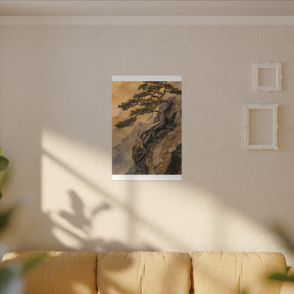 Summer Pine Tree Texture Canvas Art | Cozy Decor