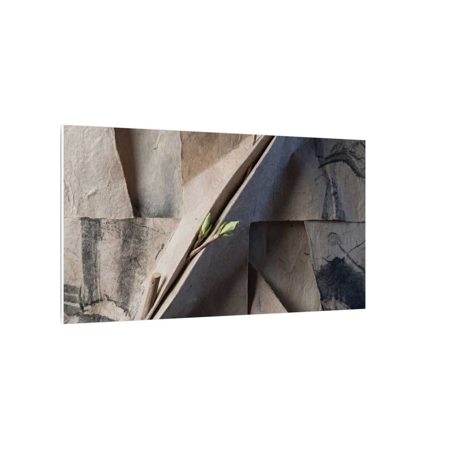 Paper Fold Canvas Art | Spring Japandi Japanese Pattern Art