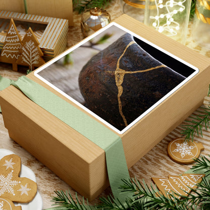 Beautiful Tea Ceremony Sticker - Gold Repair Kintsugi Art Print