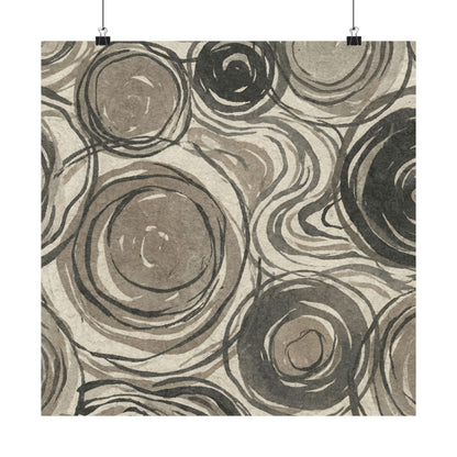 Wabi-sabi Pattern Japandi Japanese Pattern Wall Art Print