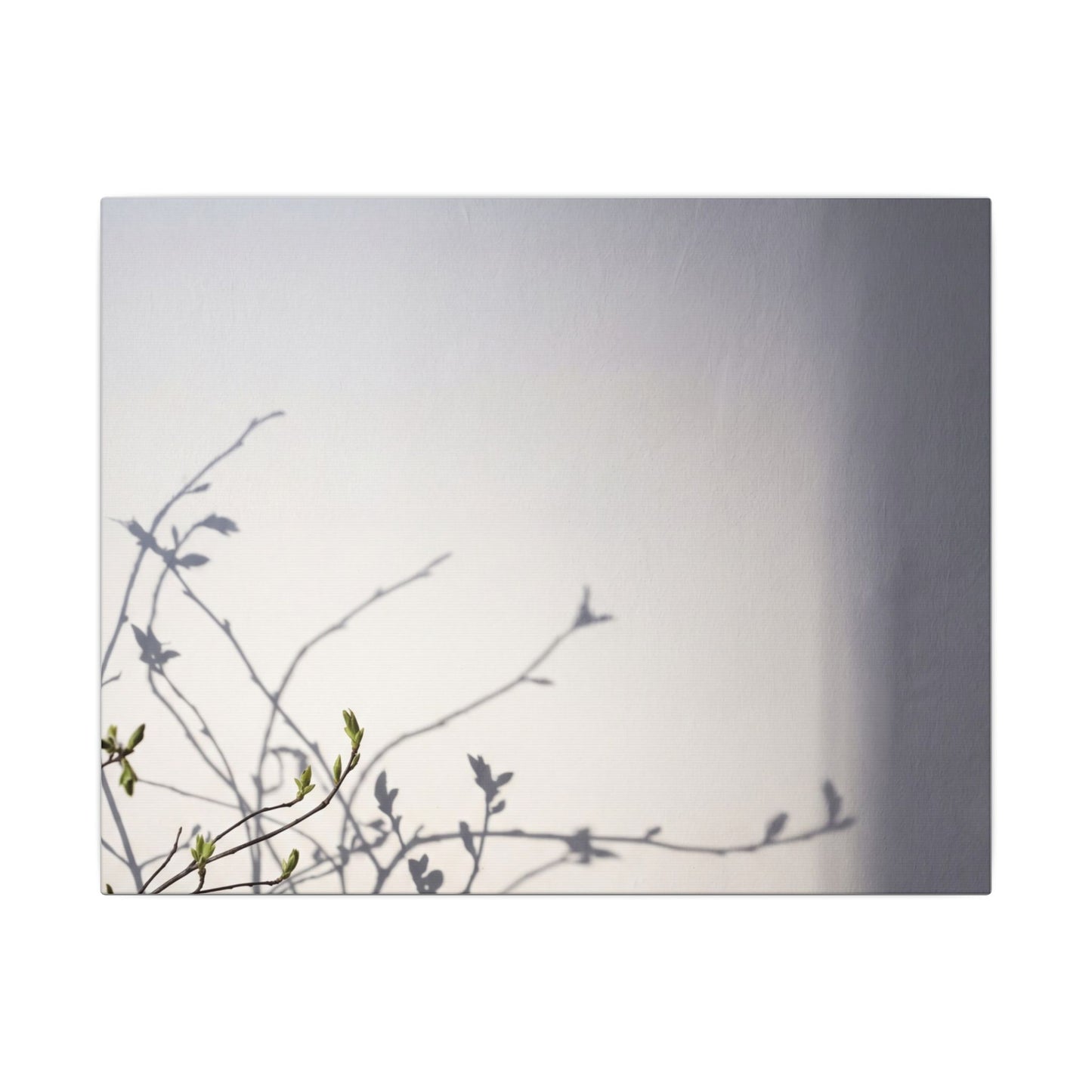 Japandi Shadow Play in Dawn | Japanese Pattern Canvas Art