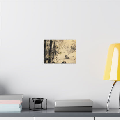 Peaceful Bamboo Grove Canvas Art - Karesansui Zen