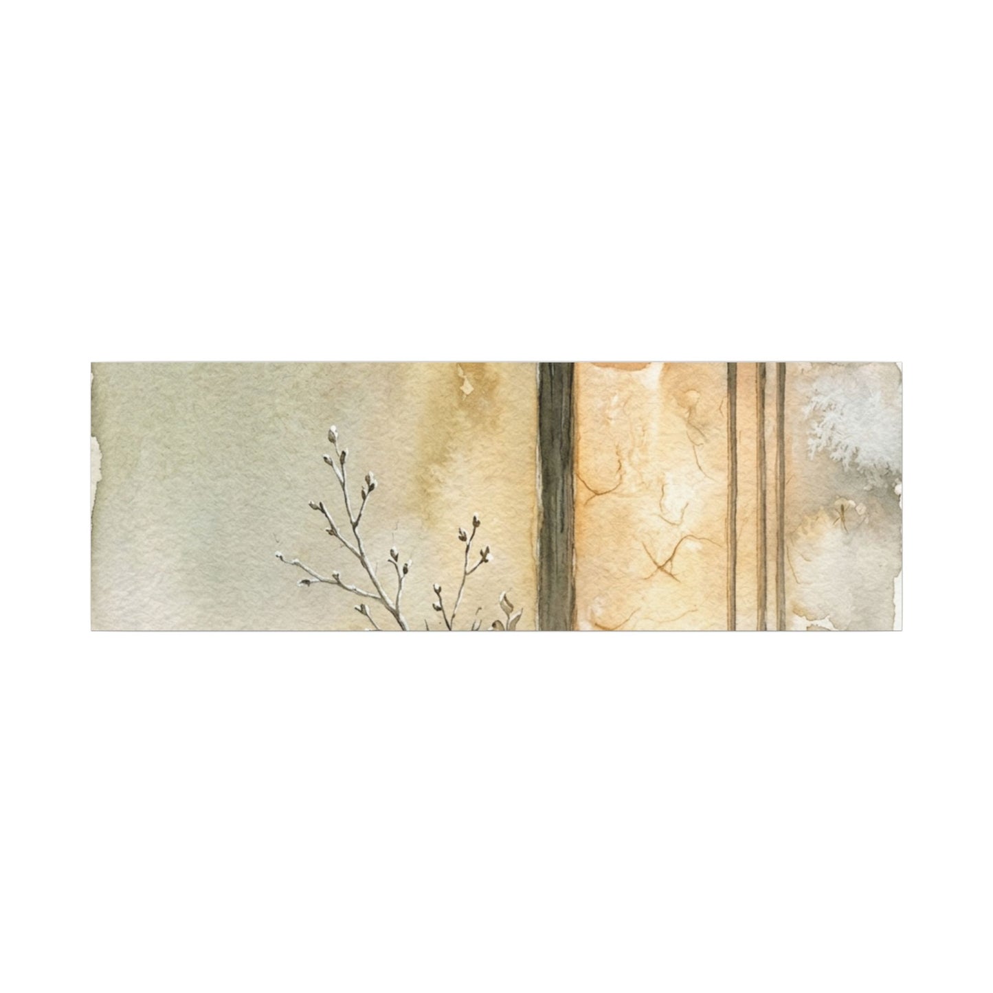Ma Shoji Screen Canvas Art - Japandi Watercolor