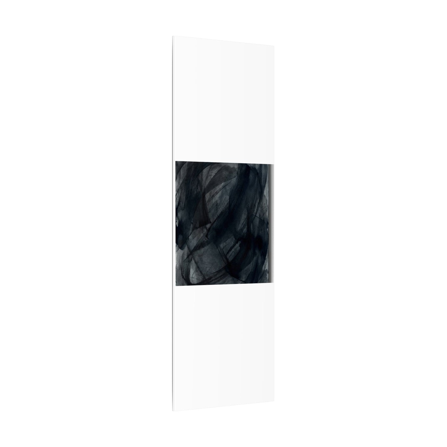 Deep Tones Dark Japandi Charcoal Canvas Art