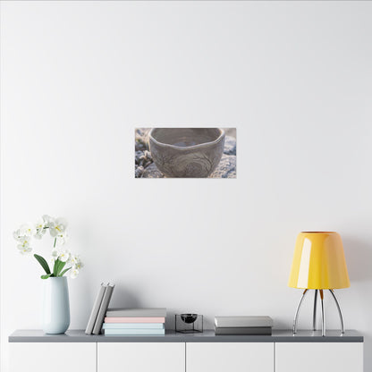 Seijaku Ceramic Bowl Canvas Art - Japandi Japanese Pattern