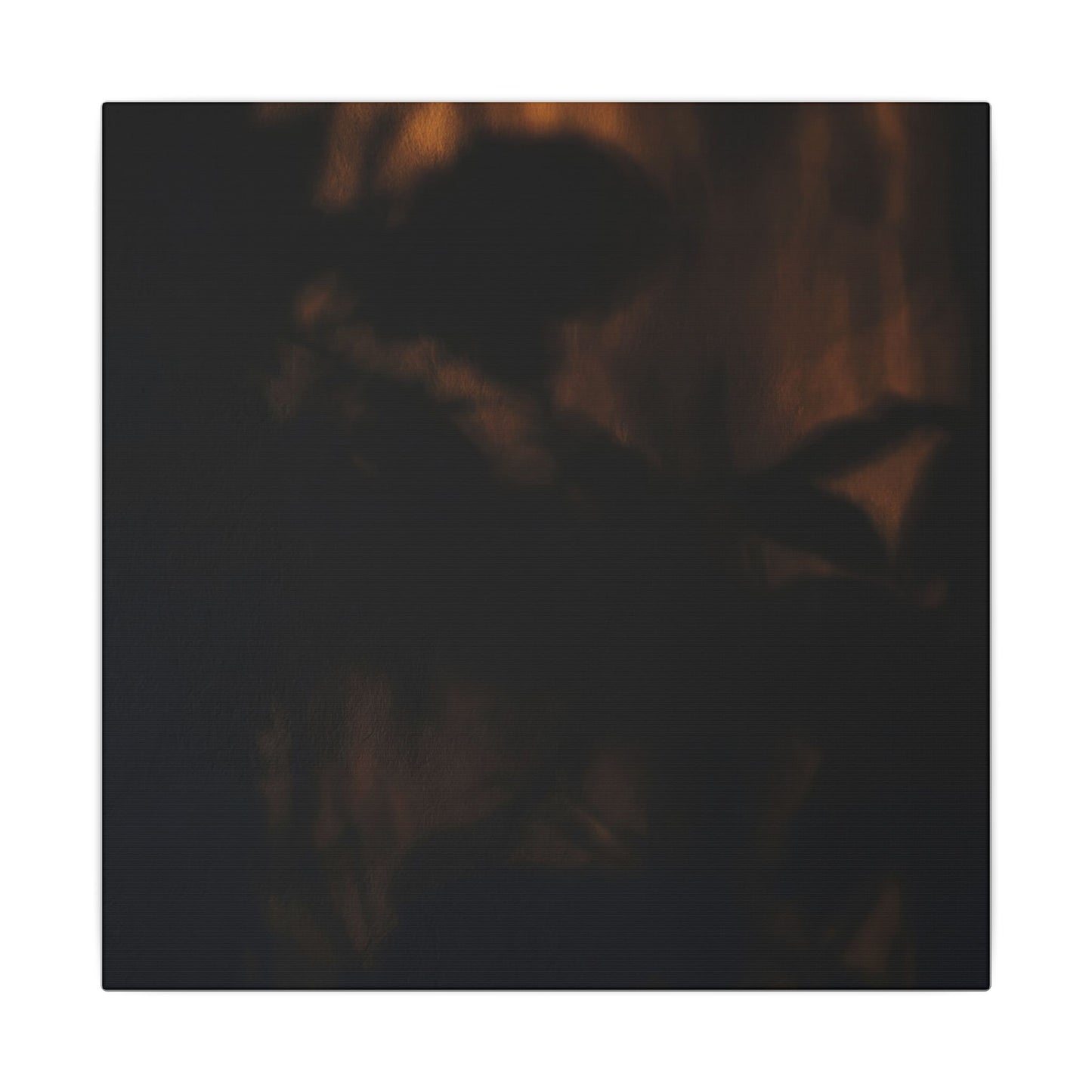Shadow Play Summer Canvas Art | Dark Japandi Sophisticated Design