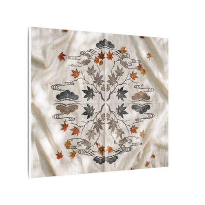 Elegant Silk Drape Canvas Art - Japanese Pattern Japandi