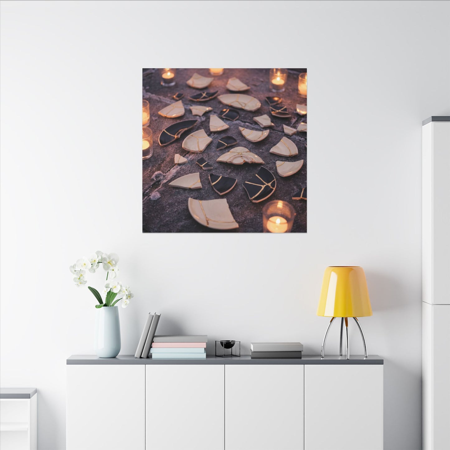 Winter Broken Pottery Broken Beauty Canvas Art | Beautiful Decor