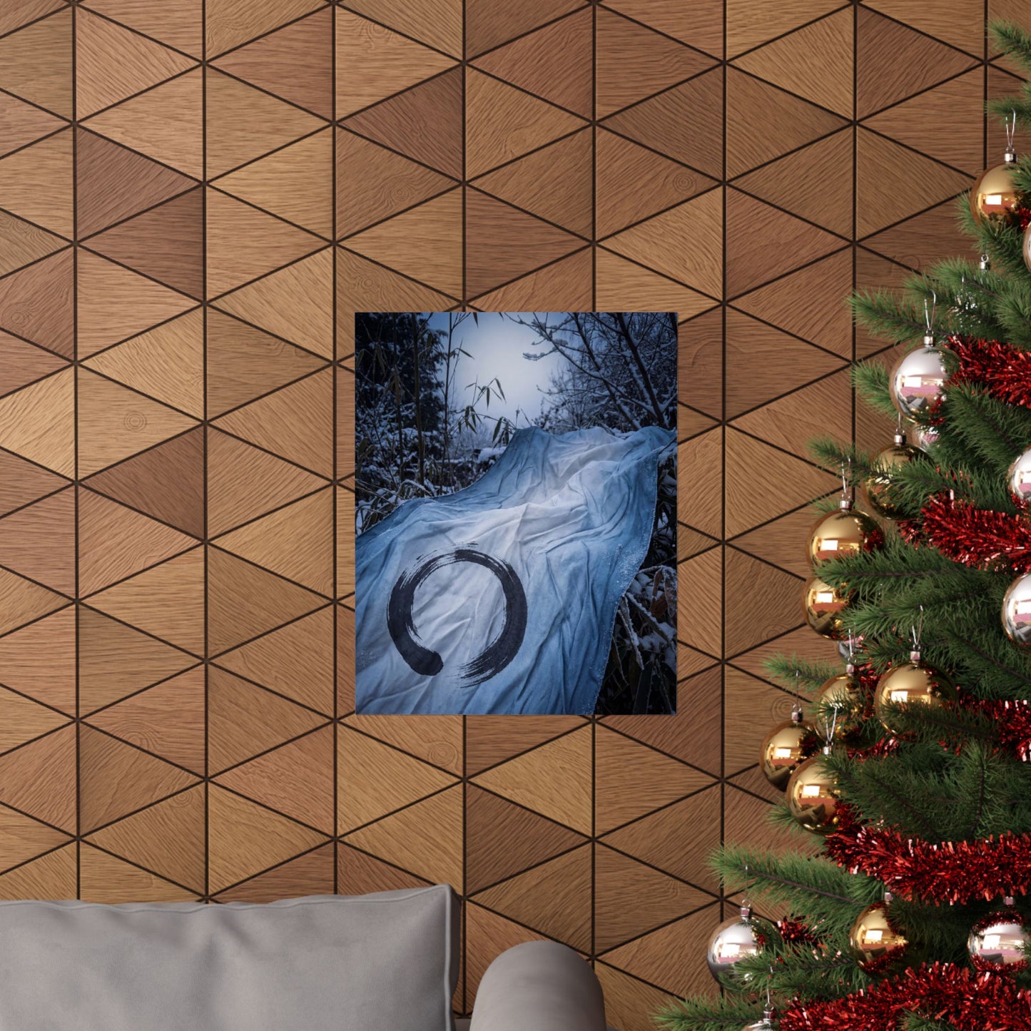 Silk Drape Winter Wall Art Print | Zen Serene Design