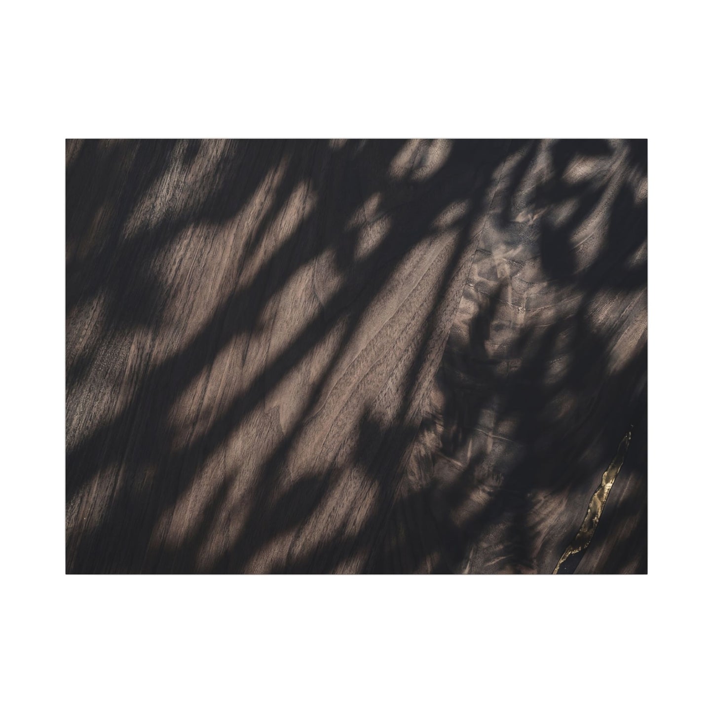 Shadow Play Summer Canvas Art | Dark Japandi Moody Design